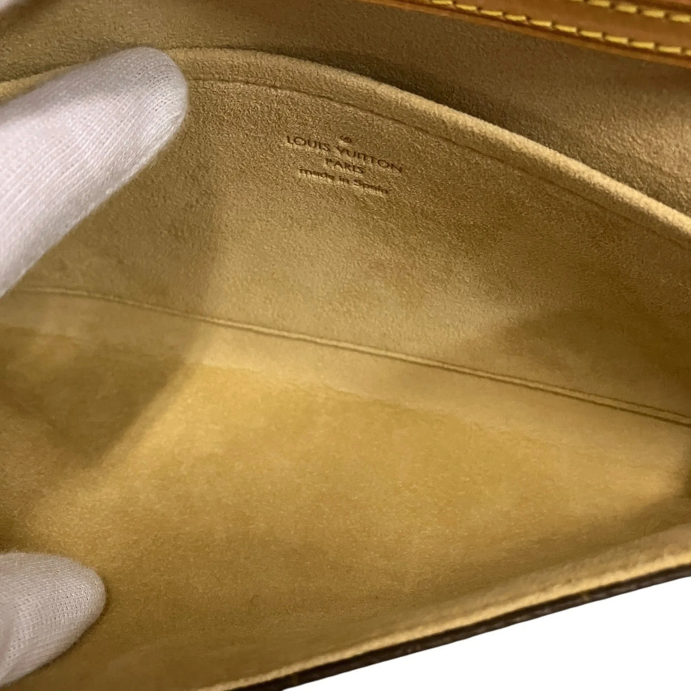 LOUIS VUITTON Authentic Brown Monogram Canvas Pochette Mini Bag - Picture 5 of 9